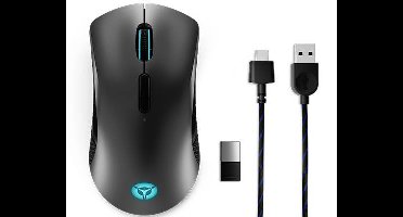 Lenovo Legion M600 Gaming-muis Draadloos, Kabelgebonden Optisch Zwart 8 Toetsen 16000 dpi