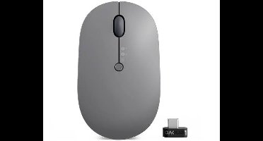 Lenovo Go Wireless Multi Device Muis Draadloos Optisch Grijs 3 Toetsen 2400 dpi