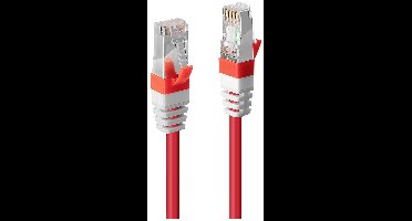 LINDY 45389 RJ45 USB-kabel CAT 6A S/FTP 7.50 m Rood 1 stuk(s)