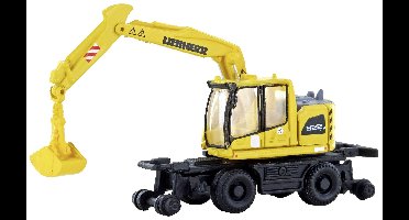 Minis by Lemke LC4265 N Bouwvoertuig Liebherr A922 spoorwegbouw-graafmachine (rails/weg) met grijper
