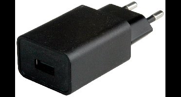 VALUE USB-oplader met eurostekker, 1-poort (Type A), 12W