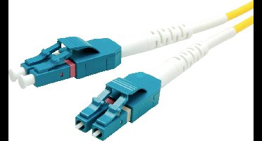 ROLINE glasvezelkabel duplex, single mode 9/125µm OS2, LC/LC, geel, 7 m