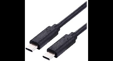 VALUE USB 2.0 Kabel, C-C, M/M, 100W, zwart, 2 m