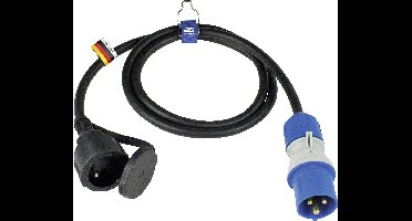 AS Schwabe 861408 Stroom Adapterkabel 16 A Zwart 1.5 m H07RN-F 3G 2,5 mm²