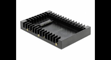 Delock 3.5″ Einbaurahmen für 2.5″ SATA Laufwerk schwarz Bevestigingsframe voor 2,5 inch harde schijf