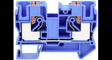 TRU COMPONENTS TC-JPT10 Blue Doorgangsklem 10.2 mm Snelaansluiting Aantal polen: 2 0.5 mm² 10 mm² Blauw 1 stuk(s)