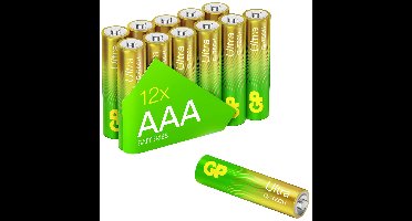 GP Ultra AAA batterij (potlood) Alkaline 1.5 V 12 stuk(s)