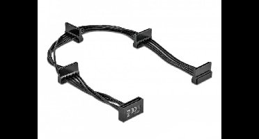 Delock HDD Aansluitkabel 0.4 m Zwart