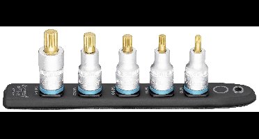 Hazet 990-SR/5 Veeltand (XZN) Houderstrip 5-delig Vierkant, 1/2 (12.5 mm)