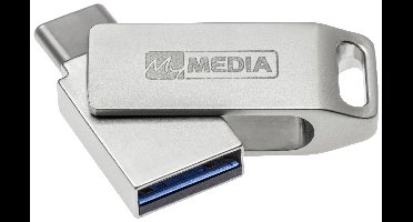 MyMEDIA My Dual USB 3.2 Gen 1 /USB C Drive 16GB USB-stick 16 GB Zilver 69268 USB-A 3.2 Gen 1, USB-C
