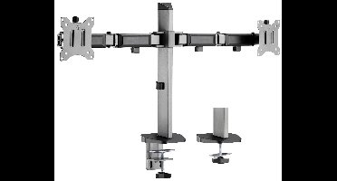 My Wall HL50-2L Monitor-tafelbeugel Aantal monteerbare displays: 2 Display(s) 43,2 cm (17) - 81,3 cm (32) Zilver, Zwart Kantelbaar, Draaibaar