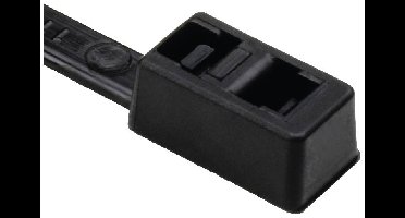 HellermannTyton 117-00008 T50LDH-PA66HS-BK (100) Kabelbinder 395 mm 4.70 mm Zwart 100 stuk(s)