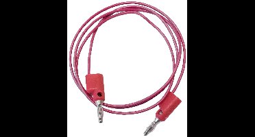 Mueller Electric BU-2020-A-60-2 Meetsnoer Bananenstekker 4 mm Bananenstekker 4 mm 1.5 m Rood 1 stuk(s)