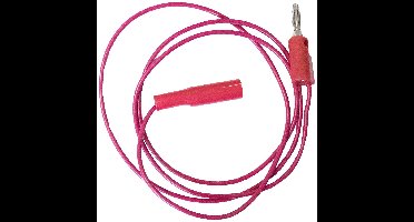 Mueller Electric BU-2031-A-36-2 Meetsnoer Bananenstekker 4 mm Mini-krokodillenklem 0.9 m Rood 1 stuk(s)