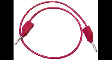 Mueller Electric BU-2929-M-10-2 Meetsnoer Bananenstekker 4 mm Bananenstekker 4 mm 0.25 m Rood 1 stuk(s)
