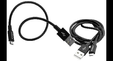 Verbatim 48875 USB-kabel USB 3.2 Gen1 USB-micro-A stekker, USB-A stekker 1.00 m Zwart