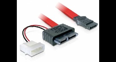 Delock HDD Aansluitkabel 0.3 m Rood