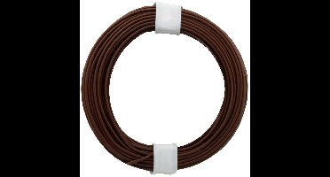 Donau Elektronik 118-8-D Draad 1 x 0.14 mm² Donkerbruin 10 m