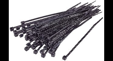 TRU COMPONENTS TC-BT-500-7.6-UVB Kabelbinder 500 mm 7.6 mm Zwart UV-bestendig 100 stuk(s)