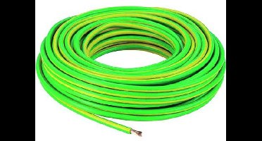 H07Z-K 1x6 ge/grue Leidingdraad 100 m