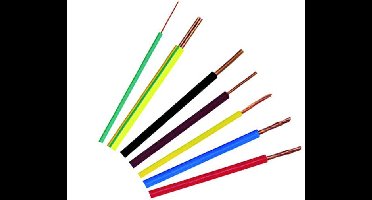 H07V-U 1x2,5 braun Leidingdraad 100 m