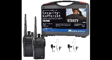 Midland G15 Pro NC PMR 2er Security-Koffer inkl. MA 31-M C1127.S2 PMR-portofoon Set van 2 stuks