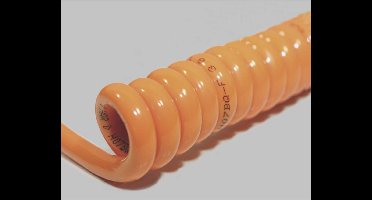 BKL Electronic 1506127 Spiraalkabel H07BQ-F 400 mm / 1600 mm 7 G 1.50 mm² Oranje 1 stuk(s)