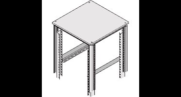 nVent SCHROFF 22127095 19 inch Rails voor patchkast Meerdere kleuren