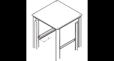 nVent SCHROFF 21127198 19 inch Rails voor patchkast