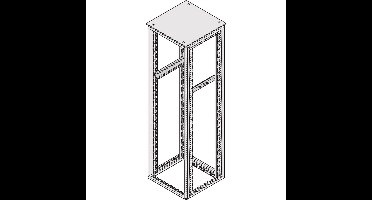 nVent SCHROFF 23130102 19 inch Rails voor patchkast