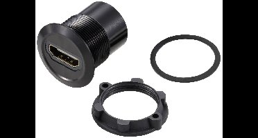 TRU COMPONENTS TC-11980464 HDMI-paneeladapterbus HDMI-bus - HDMI-bus Zwart Inhoud: 1 stuk(s)