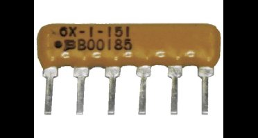 Bourns 4607X-101-102LF Weerstandsnetwerk 1 kΩ THT SIP-7 0.2 W 1 stuk(s)