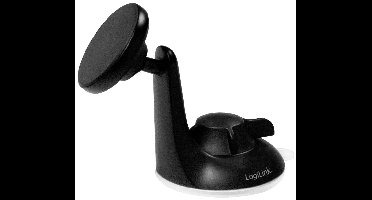 LogiLink AA0110 Telefoonhouder voor in de auto 360° draaibaar, Magneetbevestiging Bevestigingswijze (auto): Zuignap