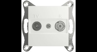 Schneider Electric EPH3300721D TV- en radio-eindcontactdoos Asfora Wit (RAL 9003) 1 stuk(s)