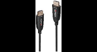 LINDY 38513 HDMI-kabel HDMI Aansluitkabel HDMI-A-stekker 30.00 m Zwart 8K UHD