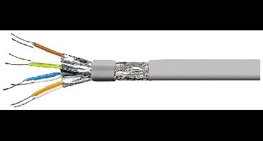 Value 21.99.1800 Installatiekabel CAT 8.1 S/FTP Grijs 100 m