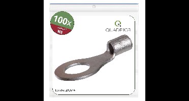 Quadrios 23C514 Ringkabelschoen Dwarsdoorsnede (max.): 6 mm² Schachtdiameter: 8.5 mm Ongeïsoleerd 100 stuk(s)