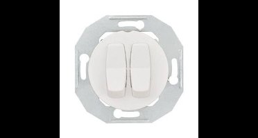 ELSO serieschakelaar WDE011016 met centrale plaat wit Renova 1 stuk(s)