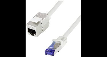LogiLink CC5062S RJ45 Netwerkkabel, patchkabel CAT 6A S/FTP 3 m Grijs Snagless 1 stuk(s)