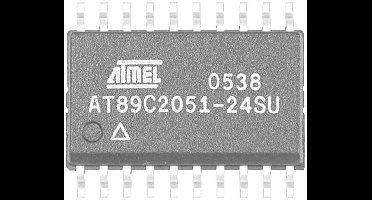 Microchip Technology AT89C2051-24SU Embedded microcontroller SOIC-20 8-Bit 24 MHz Aantal I/Os 15 Tube