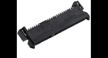 Molex 470184001 SATA female header Totaal aantal polen: 22 Rastermaat: 1.27 mm Inhoud: 1 stuk(s) Tape on Full reel