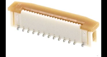 Molex 525592234 FFC/FPC-aansluiting Totaal aantal polen: 22 Rastermaat: 0.50 mm Inhoud: 1 stuk(s) Tape on Full reel
