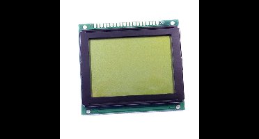 Display Elektronik LC-display Geel-groen 128 x 64 Pixel (b x h x d) 78.00 x 70.00 x 12.6 mm DEM128064H1SYH-PY