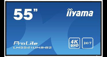 Iiyama ProLite LH5541UHS-B2 Digital Signage display Energielabel: G (A - G) 139 cm 54.6 inch 3840 x 2160 Pixel 24/7