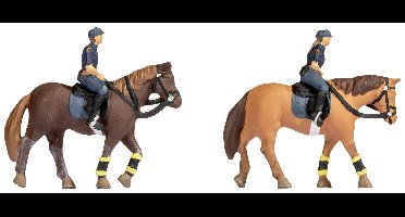 NOCH 36078 N Politie te paard figuren Geverfd, Staand