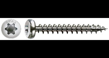 SPAX 880939249050050 R 88093 Ruko m.Spitze/T-STAR VG Bolkop houtschroef 5 mm 50 mm Torx, Binnen-T Staal Roestvast 100 stuk(s)