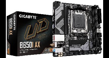 Gigabyte B650I AX Moederbord Socket AMD AM5 Vormfactor Mini-ITX Moederbord chipset AMD® B650
