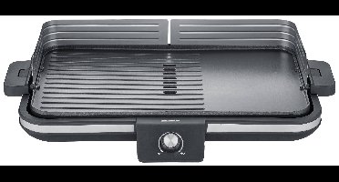 Severin PG 8564 Tafelgrill Tafel Kabelgebonden, Traploze temperatuurregeling Zwart/zilver