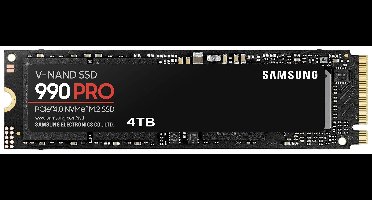Samsung 990 PRO 4 TB NVMe/PCIe M.2 SSD 2280 harde schijf PCIe NVMe 4.0 x4 Retail MZ-V9P4T0BW
