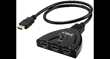 SpeaKa Professional SP-HDSW-200 HDMI-switch 3 poorten Ultra HD-geschikt 7680 x 4320 Pixel